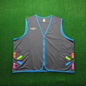 Walmart Proud Associate Vest Unisex 3XL Blue Employee Uniform Work Wear